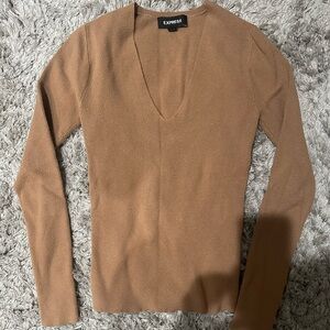 Express Women's Tan Sweater